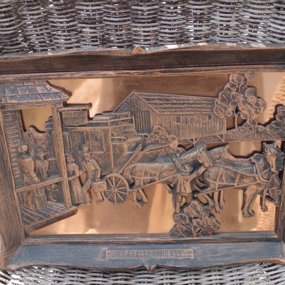 Pure Copper Vintage Town Picture Made In Canada - Picture 2 of 5